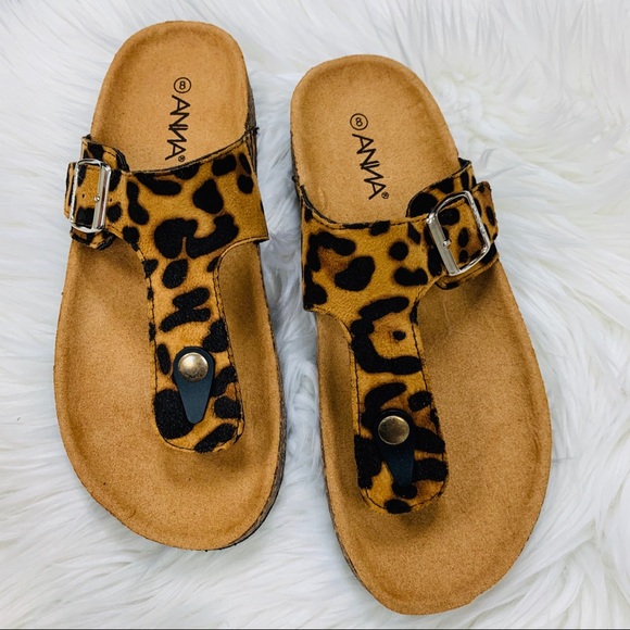 Shoes - Leopard buckle sandal